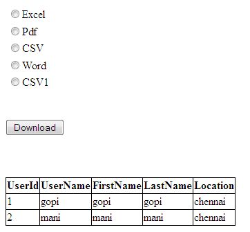 Radio Button